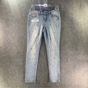 Earl Jeans Womens 6 Stretch Slim Fit Straight Leg Casual Studded